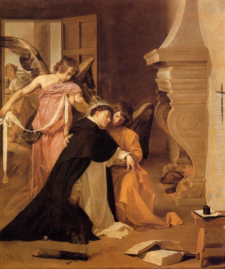Diego Rodriguez de Silva Velazquez The Temptation of St. Thomas Aquinas